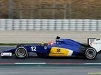 Sauber C34 в ходе тестов в Барселоне