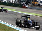 Машины Sauber на трассе Гран При Германии