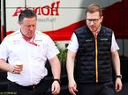 Зак Браун, исполнительный директор McLaren Racing, и Андреас Зайдль, руководитель команды McLaren