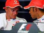 Хейкки Ковалайнен и Льюис Хэмилтон в McLaren