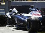 Williams Пастора Мальдонадо после аварии
