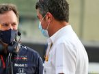 Майкл Маси, директор гонок FIA, и Кристиан Хорнер