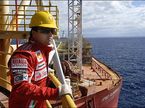 Фелипе Масса на нефтяной платформе Shell