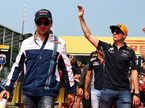Фелипе Масса и Макс Ферстаппен на Параде пилотов в Спа, 2017 год