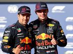 Макс Ферстаппен и Серхио Перес после квалификации в Остине
