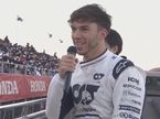 Пьер Гасли во время прощального парада на автодроме Motegi, фото пресс-службы Honda Racing