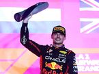 Макс Ферстаппен на подиуме в Катаре, фото Red Bull