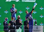 Гонщики McLaren на подиуме в Монце