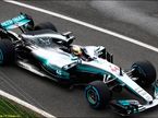 Льюис Хэмилтон за рулём новой Mercedes W08