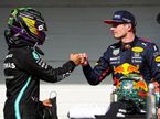 Льюис Хэмилтон и Макс Ферстаппен после гонки в Сан-Паулу, фото XPB