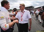 Бывшие напарники по McLaren, Дэвид Култхард и Мика Хаккинен в Хоккенхайме