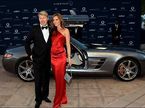 Мика Хаккинен и Маркета Кроматова на церемонии вручения премии Laureus. 2010 г.