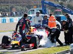 Машина Red Bull Racing на тестах в Хересе