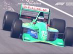 Jordan 191, кадр из игры F1 2020