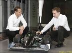 Михаэль Шумахер на базе Mercedes GP в Брэкли