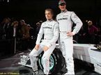 Михаэль Шумахер и Нико Росберг на презентации Mercedes GP