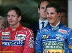 Мартин Брандл (слева) и Михаэль Шумахер, Гран При Монако 1994 г.