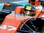 Ландо Норрис за рулём McLaren на тестах в Абу-Даби
