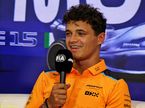 Ландо Норис на пресс-конференции FIA в Монце