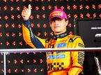 Ландо Норрис на подиуме в Сингапуре, фото XPB