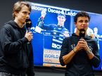 Оскар Пиастри и Ландо Норрис на встрече с коллективом команды на базе McLaren