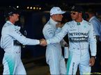 Нико Росберг и Льюис Хэмилтон после квалификации Гран При России