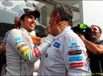 Серхио Перес принимает поздравления
