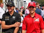 23-летний Пьетро Фиттипальди и слушатель академии Ferrari 18-летний Энцо Фиттипальди