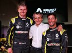 Ален Прост с гонщиками Renault
