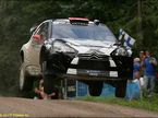 Кими Райкконен на трассе Neste Rally, 2011 год