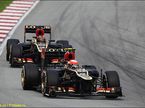 Гонщики Lotus F1 на трассе Гран При Малайзии