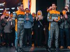 Ландо Норрис и Даниэль Риккардо на презентации новой машины McLaren, фото-пресс-службы команды