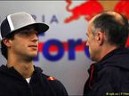 Даниэль Риккардо и глава команды Toro Rosso Франц Тост