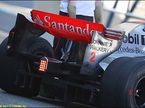 Заднее антикрыло McLaren на тестах в Хересе