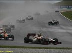 HRT F112 на трассе Гран При Малайзии