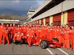 Персонал Ferrari и Валентино Росси