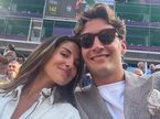 Джордж Рассел с подругой на финале French Open в Париже, фото из социальных сетей