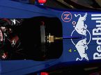Карлос Сайнс на тестах в Барселоне в кокпите машины Toro Rosso