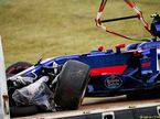 Машина Карлоса Сайнса после аварии