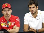 Шарль Леклер и Карлос Сайнс - будущие напарники в Ferrari