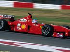 Мика Сало за рулём Ferrari на трассе Гран При Европы, 1999 год