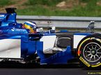 Густав Малья в машине Sauber на тестах в Венгрии