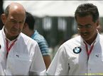Петер Заубер (слева) и глава BMW Motorsport Марио Тайссен