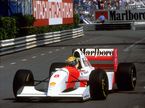Айртон Сенна за рулём McLaren на трассе Гран При Монако, 1993 год