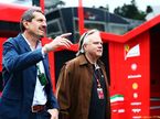 Гюнтер Штайнер (слева) и Джин Хаас, владелец команды Haas F1