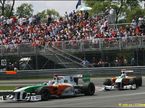 Пилоты Force India на трассе Гран При Канады 2010 года