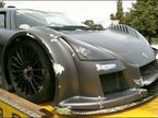 Разбитый  суперкар Gumpert Apollo (фото BridgeToGantry)