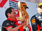 Тойохару Танабе на подиуме Гран При Австрии