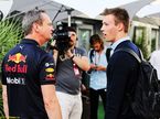 Даниил Квят и Пол Монаган, главный инженер Red Bull Racing