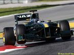 Ярно Трулли на тестах в Барселоне за рулем Lotus T127